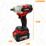 Llave De Impacto 1/2 LERNEN + 2 Baterías + Accesorios