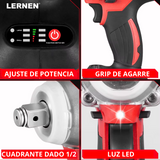 Llave De Impacto 1/2 LERNEN + 2 Baterías + Accesorios