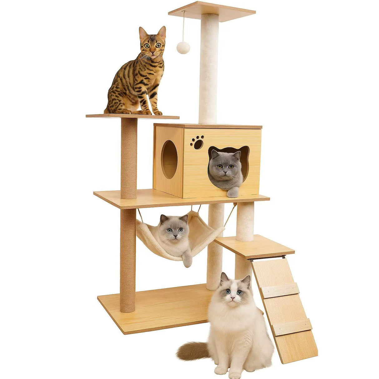 Castillo Rascador Para Gatos EC KERU Keru